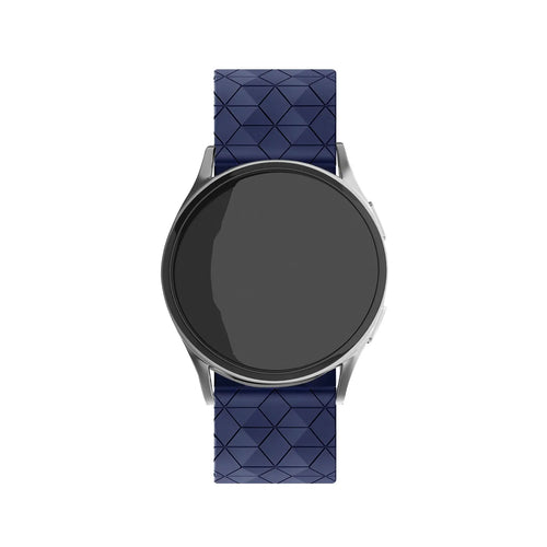 Bracelet silicone 'Hexagone' Suunto Nautic S (bleu foncé)