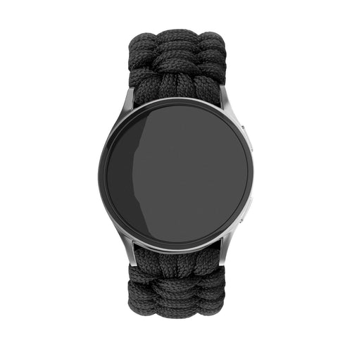 Bracelet corde en nylon Huawei Watch GT 5 Pro 46mm (noir) 
