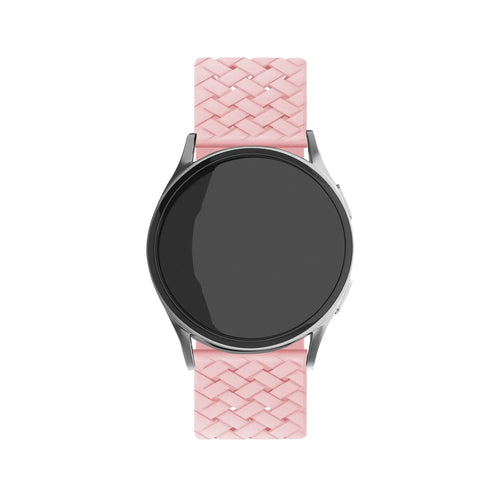 Bracelet silicone tressé Amazfit Bip 3 (Pro) (rose)