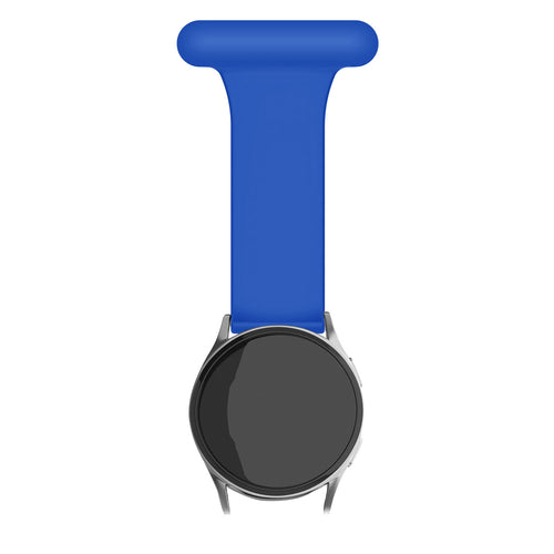 Silicone Nurse Fob, dark blue, on a watch, direct front view