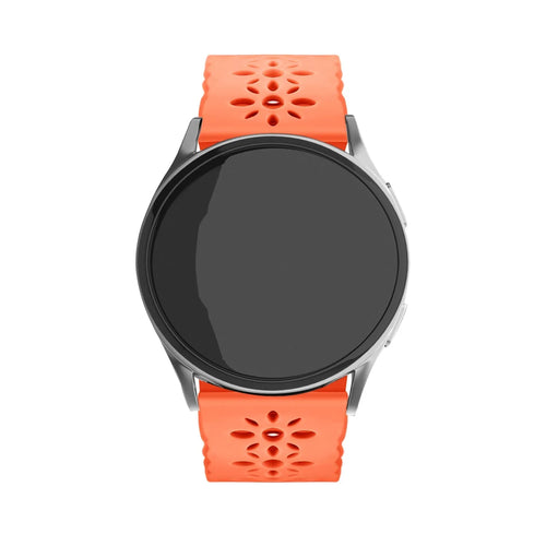 Bracelet de silicone avec relief Amazfit GTS 4 (orange)