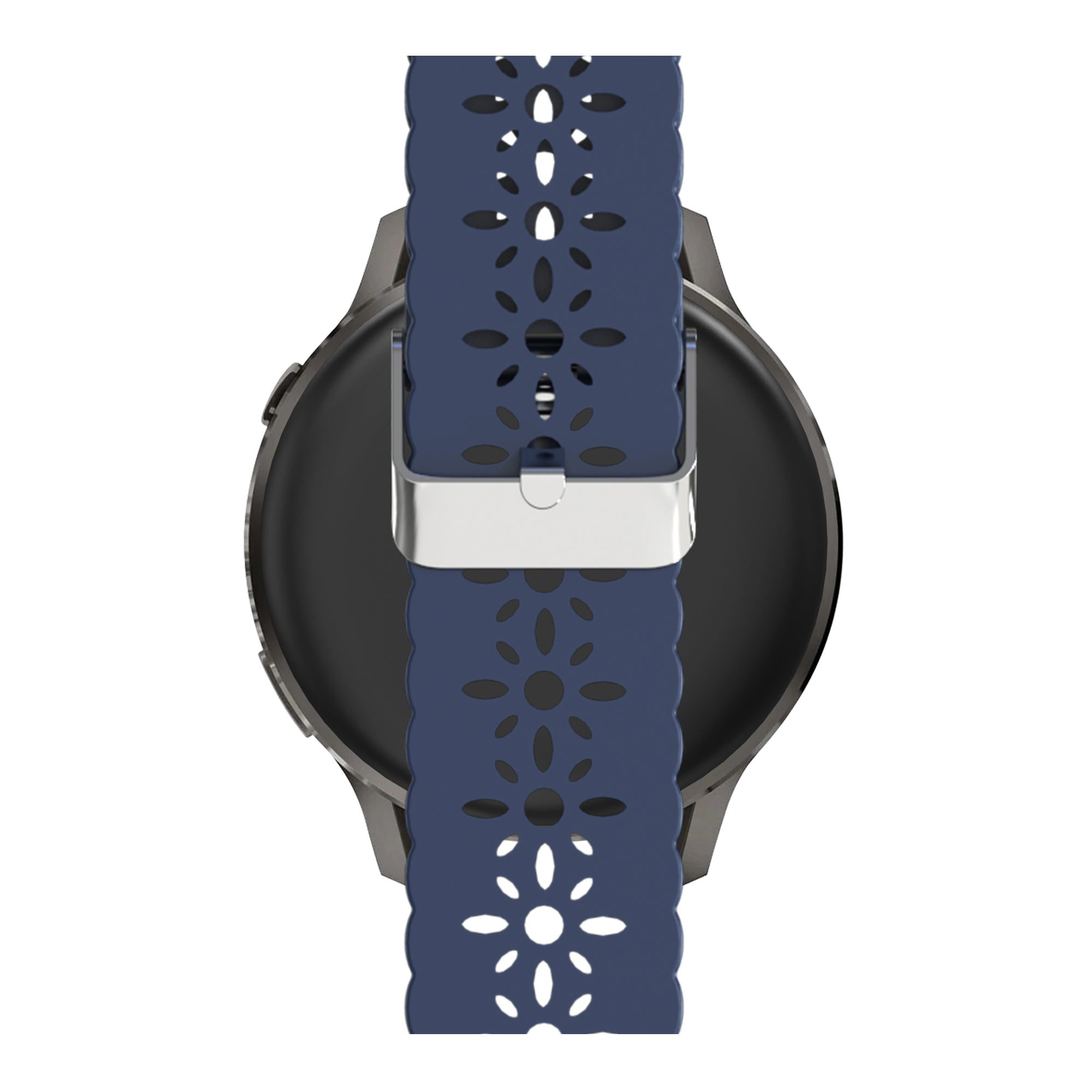Bandz Bracelet silicone 'Lace' Garmin Vivoactive 6 (bleu foncé)