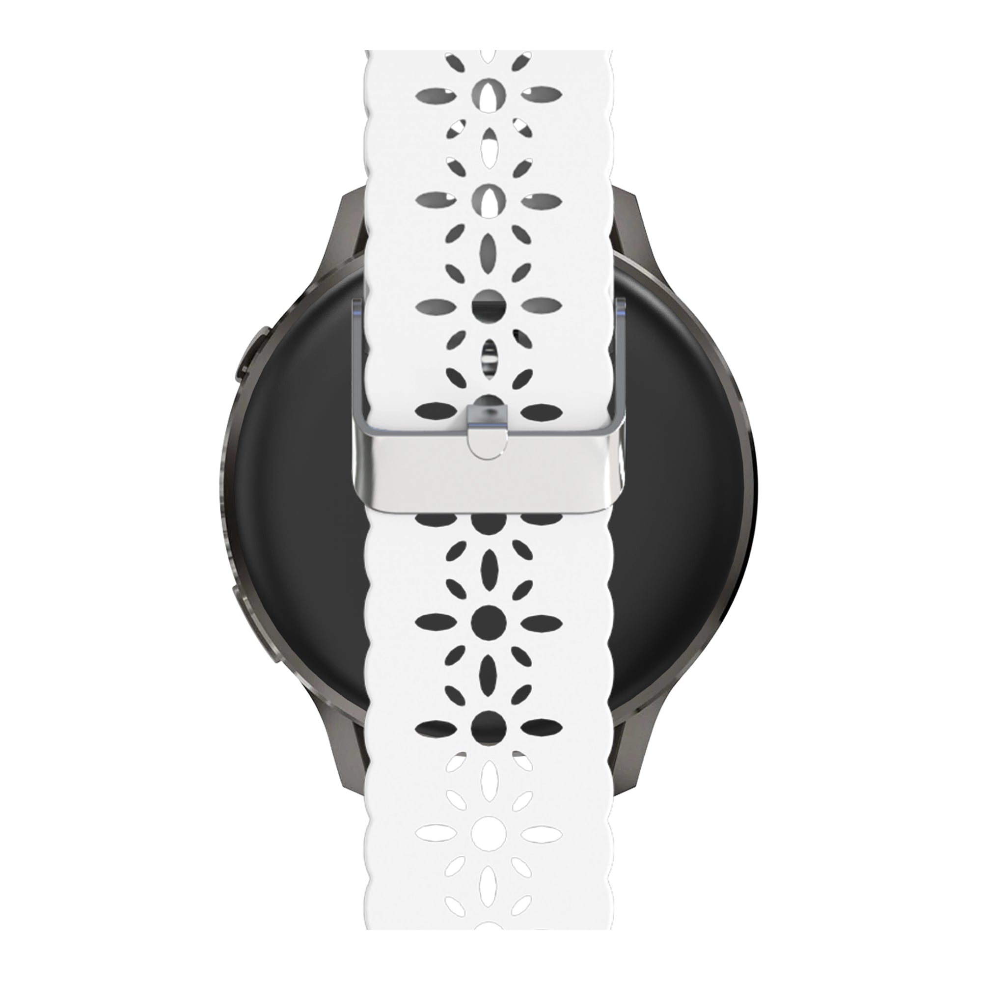Bandz Bracelet silicone 'Lace' Garmin Vivoactive 6 (blanc)