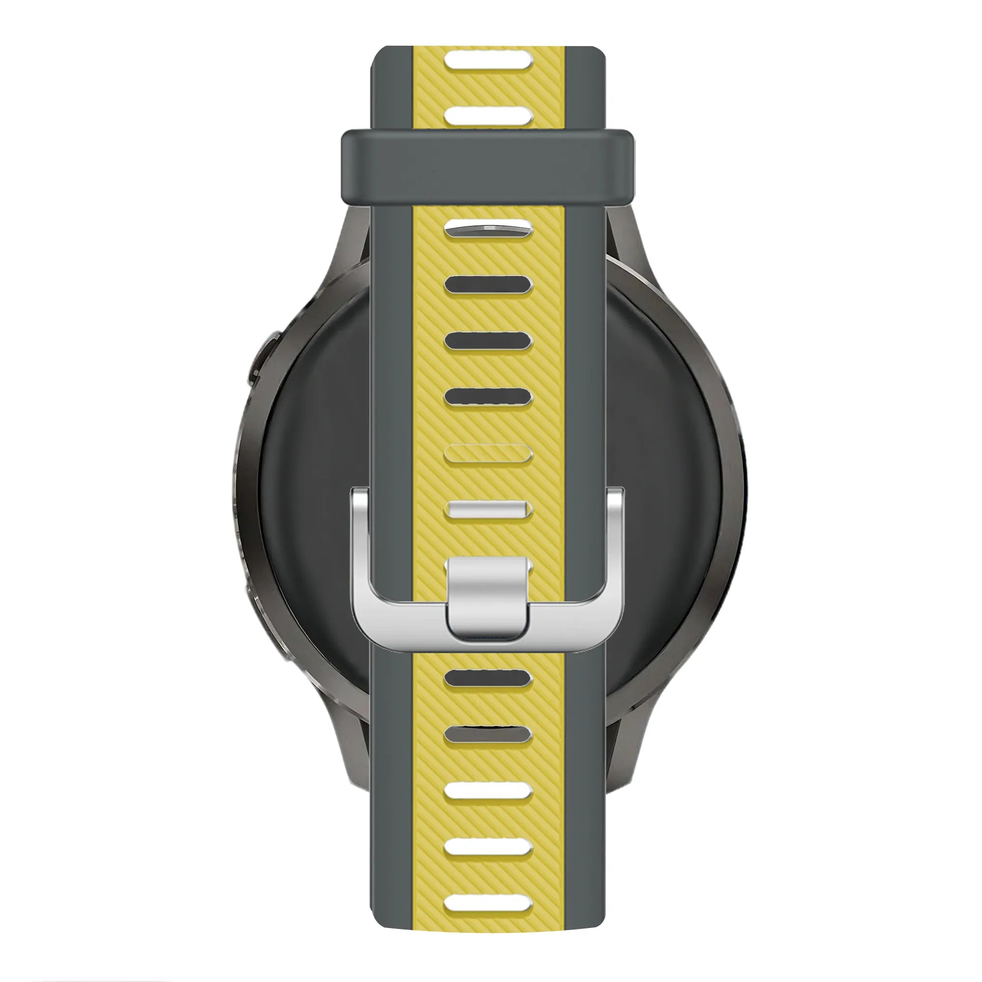 Bandz Bracelet dual sport avec boucle Garmin Venu 2 (gris/jaune)