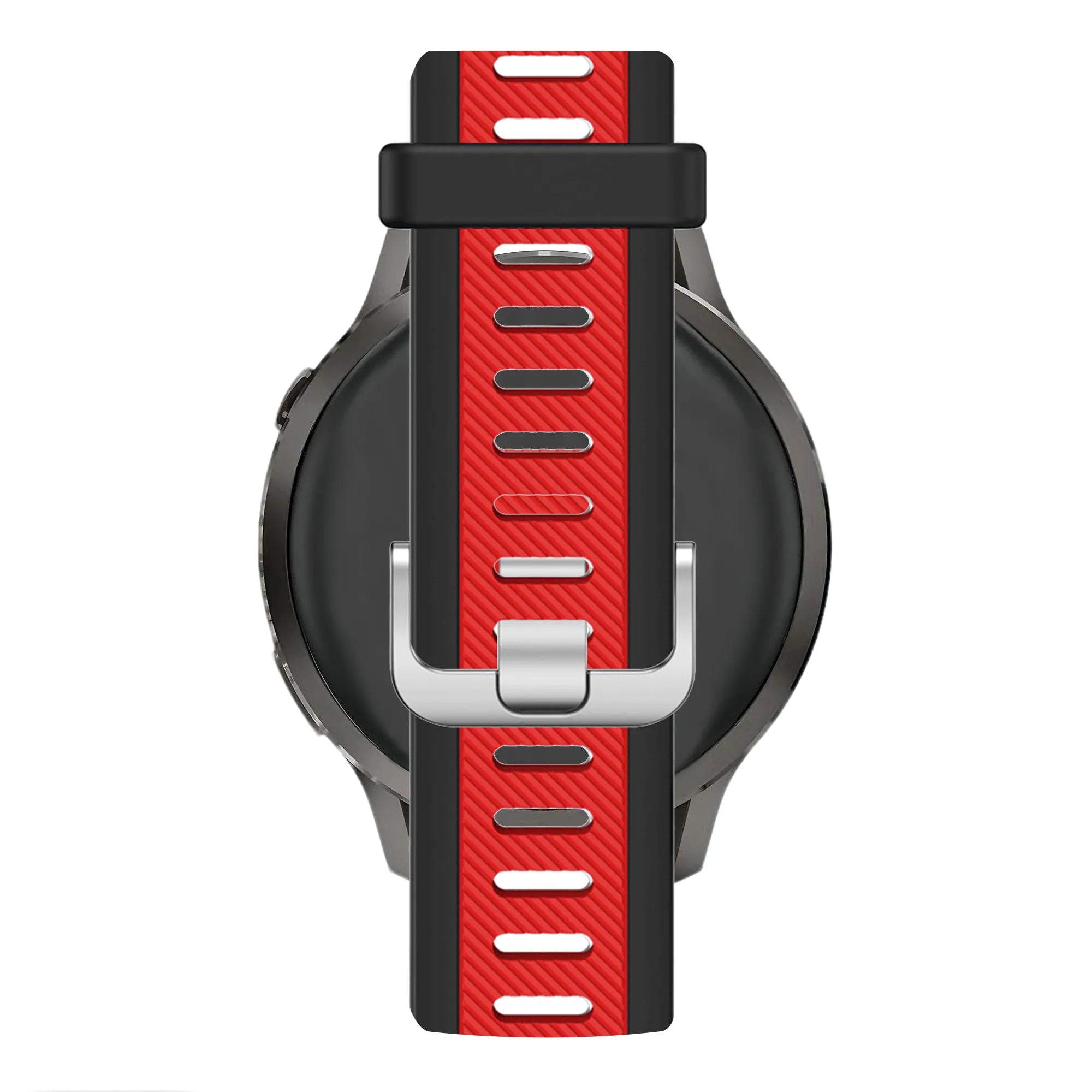 Bandz Bracelet dual sport avec boucle Garmin Venu 2 (noir/rouge)