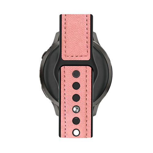 Bandz Bracelet cuir 'Hybrid' Garmin Vivomove Sport (rose)