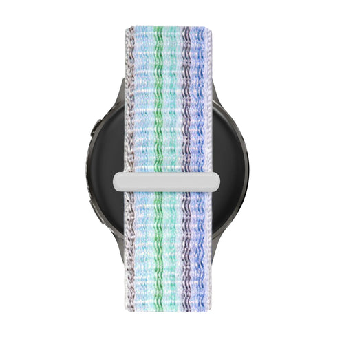 Bandz Garmin Vivomove 3s Nylon Loop Strap (Blue Stripes)