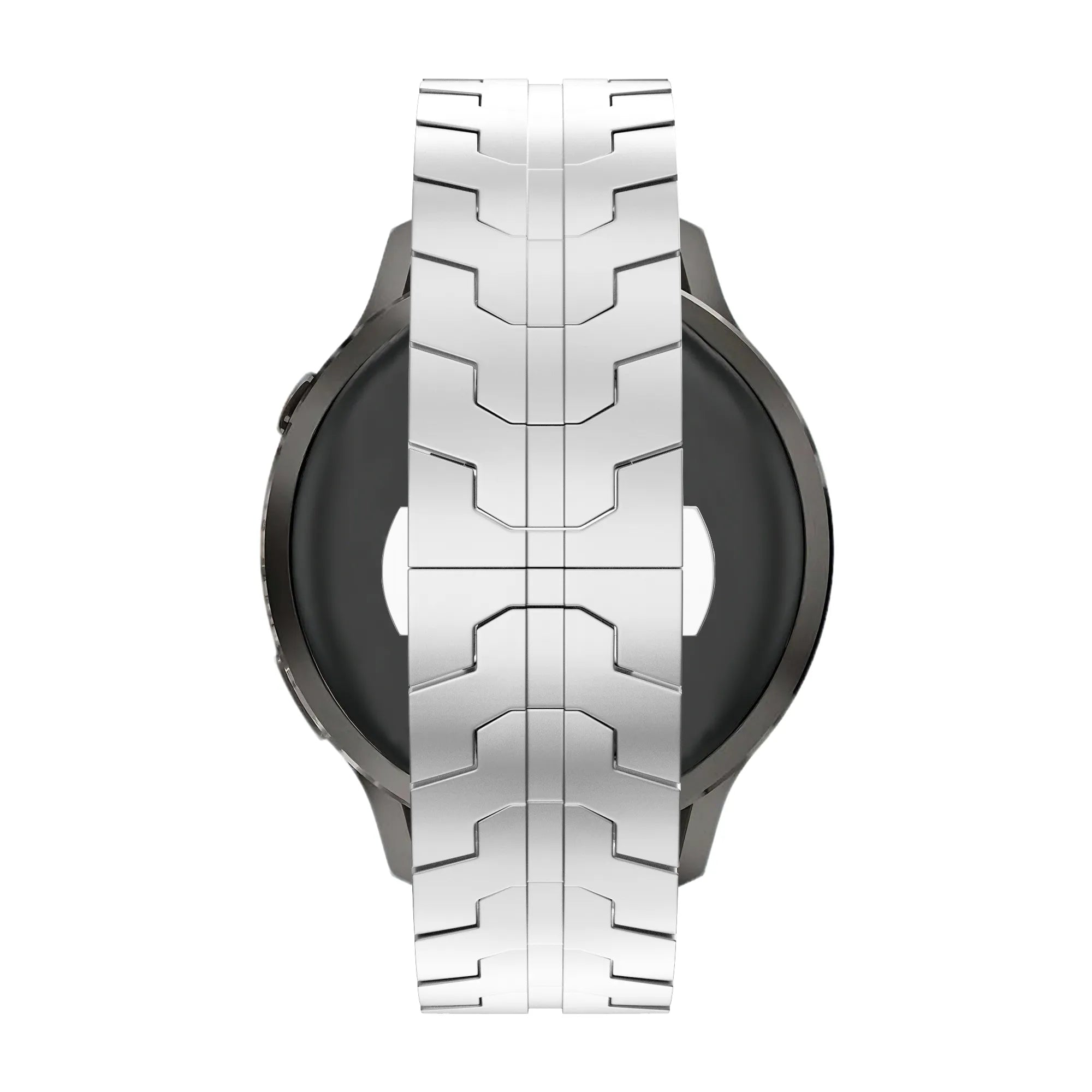 Bandz Bracelet acier 'Iron' Garmin Forerunner 265 (argent)