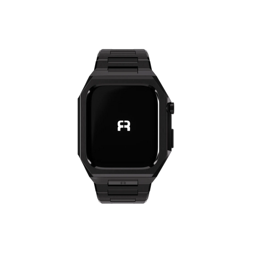 Reqior Boîtier avec bracelet en acier 'Nautilus' Apple Watch 45mm (noir)