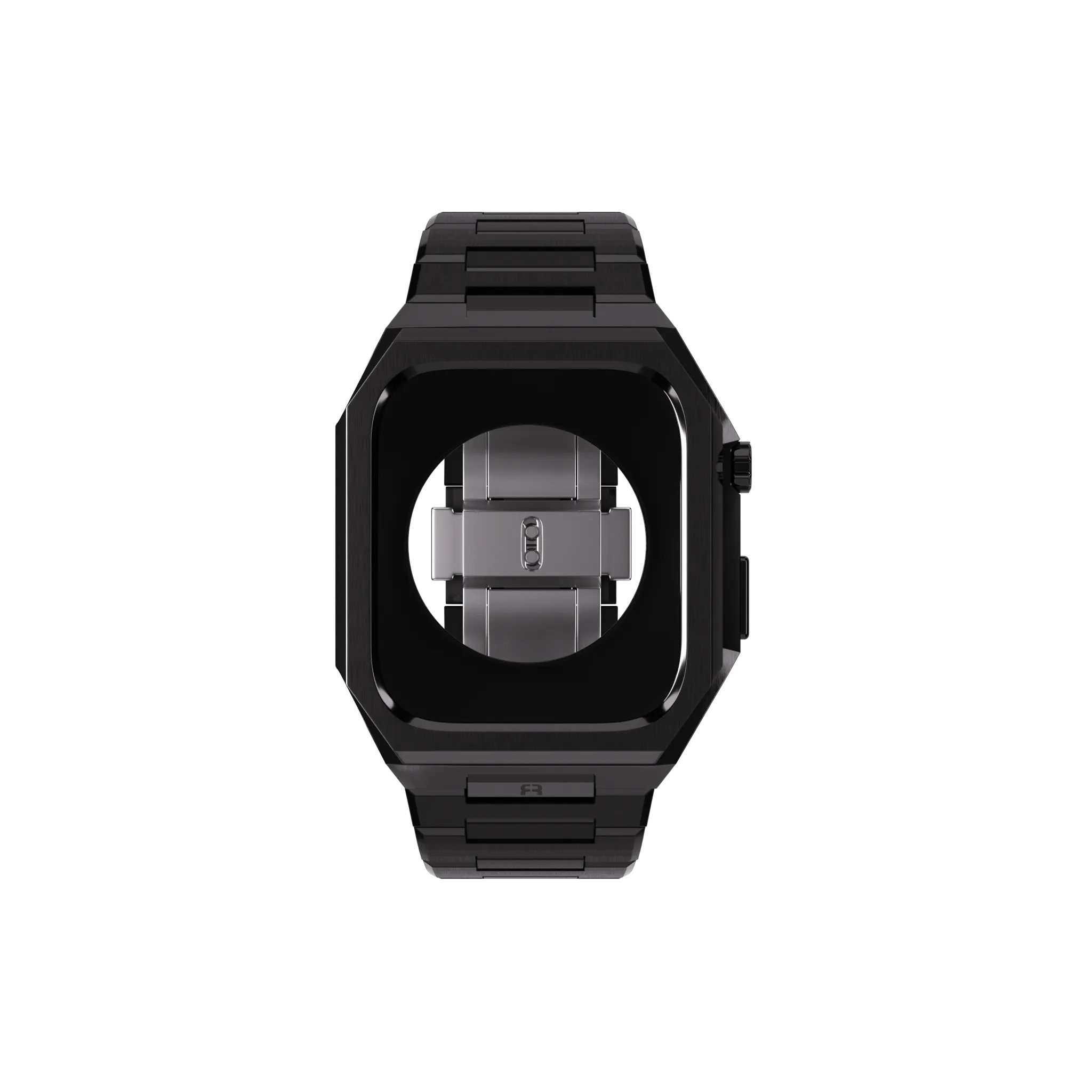Reqior Boîtier avec bracelet en acier 'Nautilus' Apple Watch 45mm (noir)