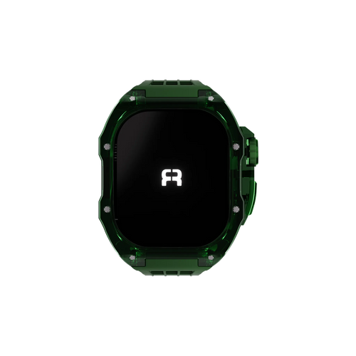 Reqior Boîtier en polymère avec bracelet en caoutchouc Apple Watch 45mm (vert)