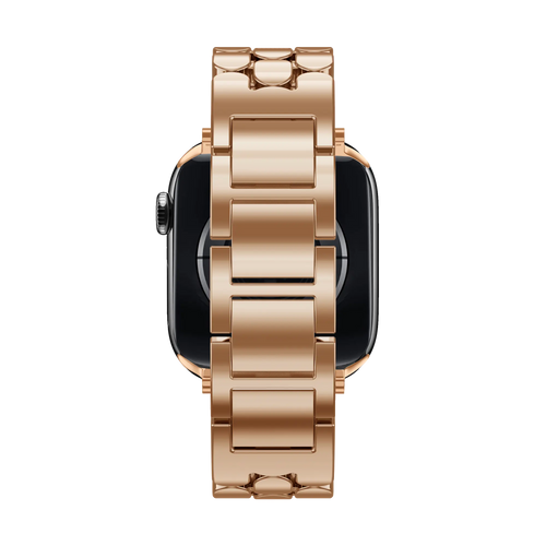 Bandz Bracelet acier 'Oval' Apple Watch (or rose)
