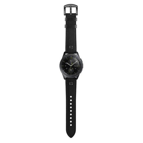 Bracelet cuir avec vis Amazfit GTS 4 Mini (noir)