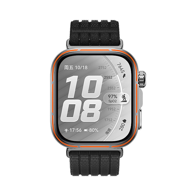 Bracelet nylon ultra fine Huawei Watch Fit 5 Pro (noir)