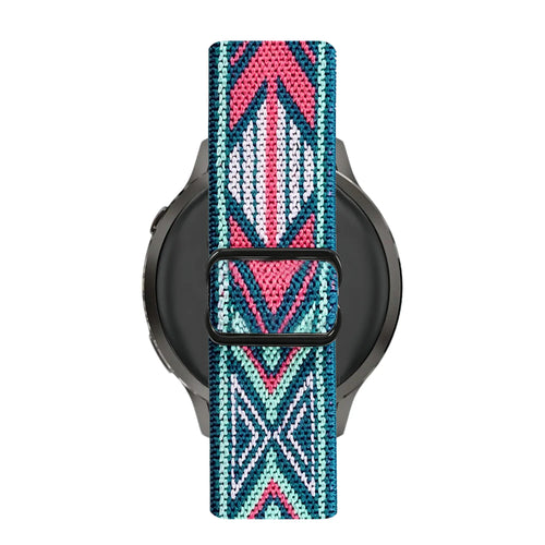 Bandz Bracelet nylon élastique Garmin Vivoactive 4s (mélange de bleu)