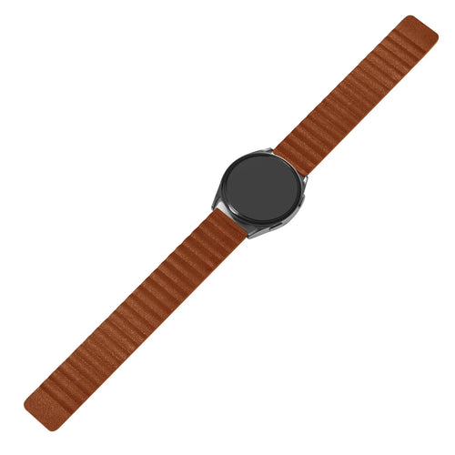 Bracelet cuir Loop Amazfit GTR Mini (marron)