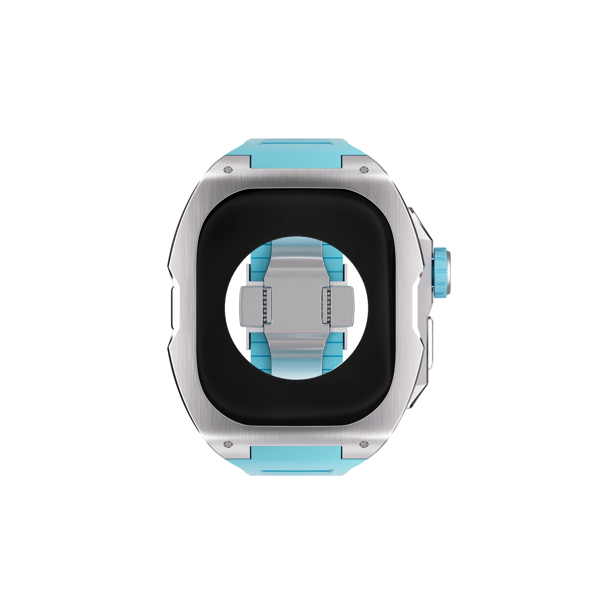 Reqior Boîtier avec bracelet en caoutchouc Apple Watch Ultra (bleu)