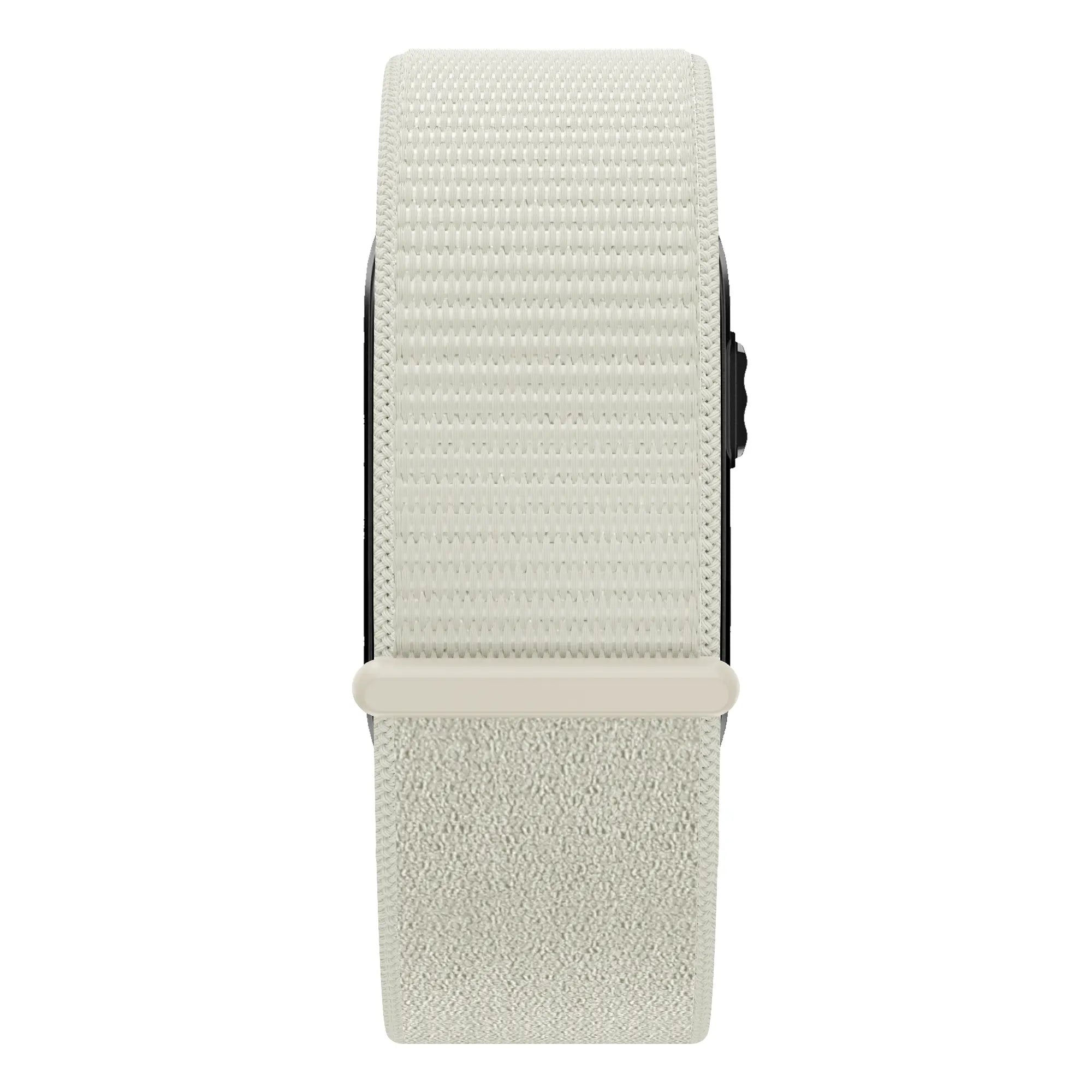 Nylon Strap 'Classic', starlight, on a watch, direct front view