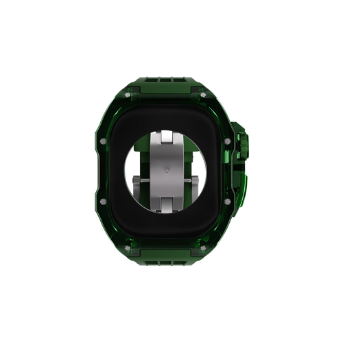 Reqior Boîtier en polymère avec bracelet en caoutchouc Apple Watch 45mm (vert)