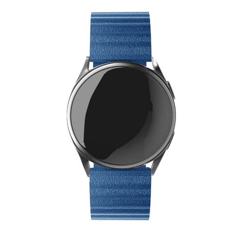 Bracelet cuir Loop Amazfit Active 2 (bleu foncé)