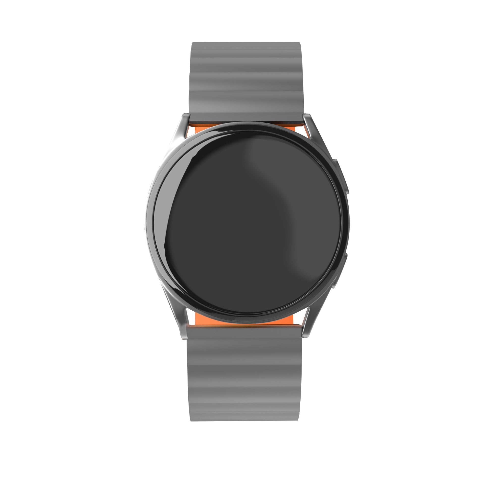Amazfit Balance 2 Magnetic Silicone Strap (Grey/Orange)