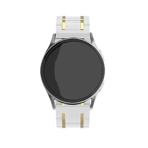 Bracelet en céramique avec maillons Samsung Galaxy Watch 5 Pro (blanc/doré)