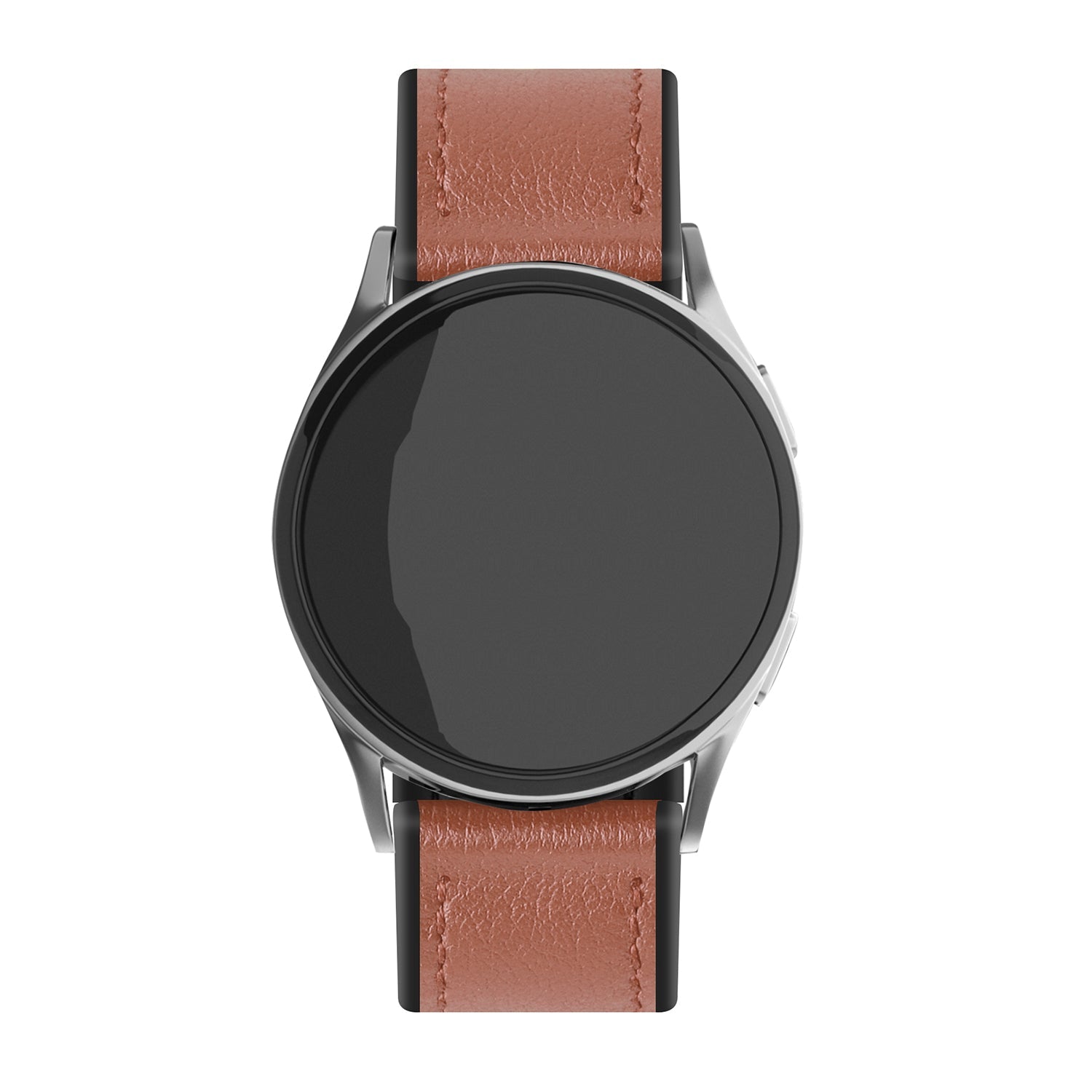 Amazfit GTS 4 Leather Hybrid Strap (Light Brown)