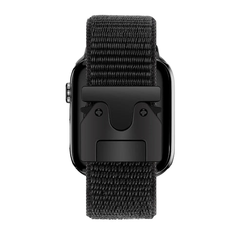 Bandz Bracelet nylon 'Classique' avec P-buckle Apple Watch (noir)