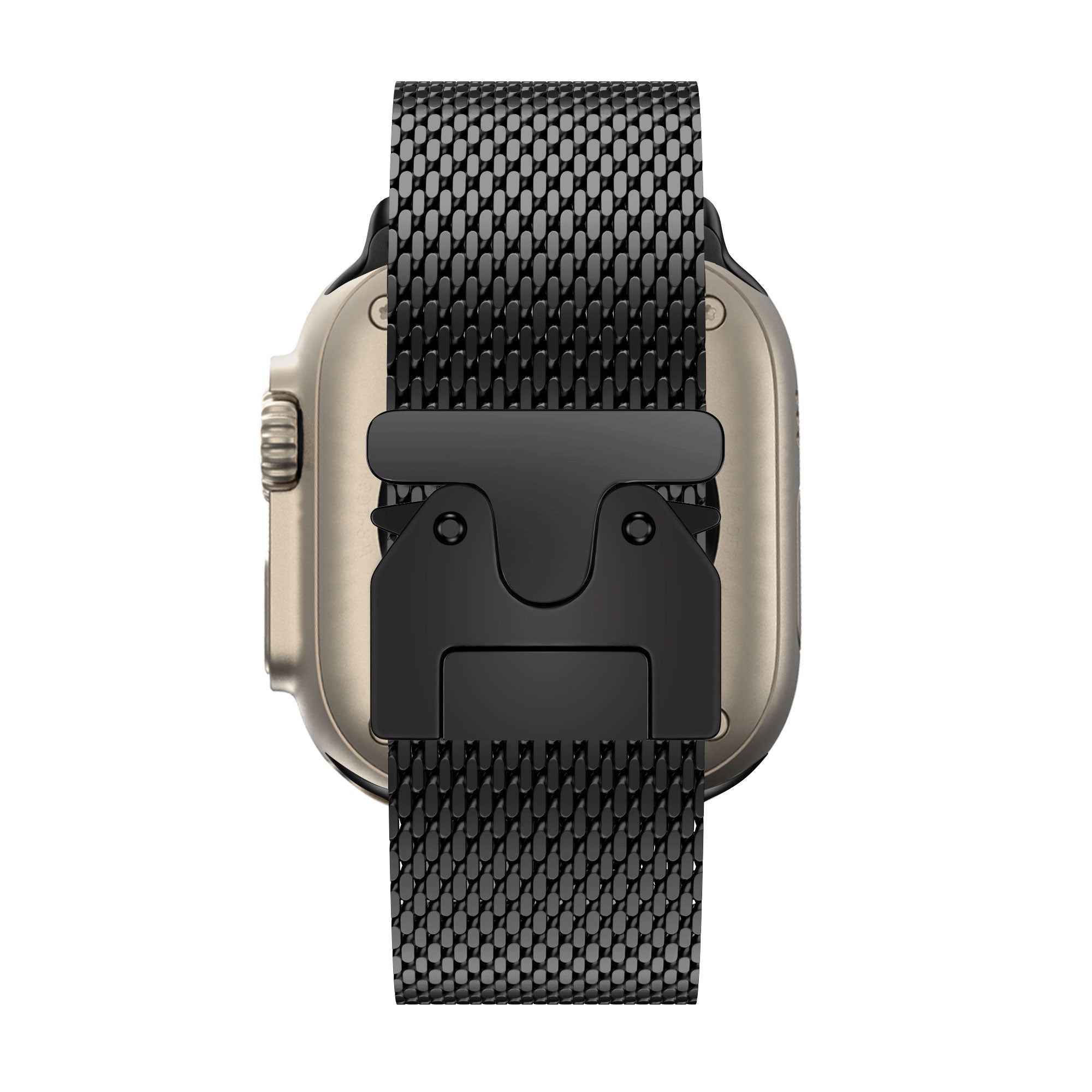 Bandz Bracelet milanais boucle en P Apple Watch Ultra (noir)