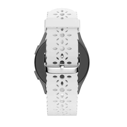 Bandz Bracelet silicone à motifs Oozoo Smartwatch 20mm (blanc)