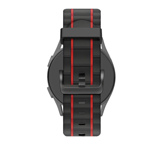 Bandz Bracelet sport à rayures Suunto Vertical 2 (noir/rouge)