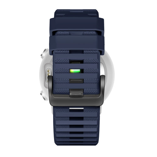 Bandz Bracelet silicone avec boucle Garmin Descent G 2 (bleu foncé)