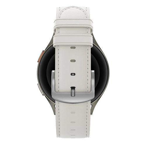 Bandz Bracelet cuir 'Easy Fit' OnePlus Watch 3 - 43mm (blanc)