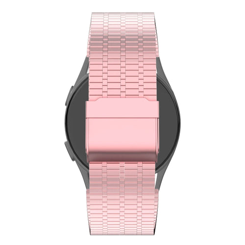 Bandz Bracelet acier réglable Amazfit Active 2 (rose)