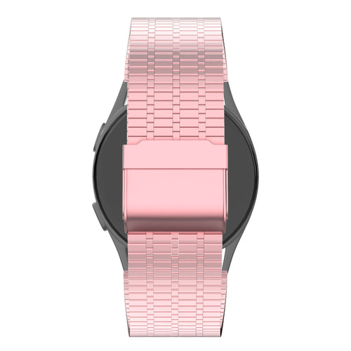 Bandz Bracelet acier réglable Garmin Vivoactive 6 (rose)