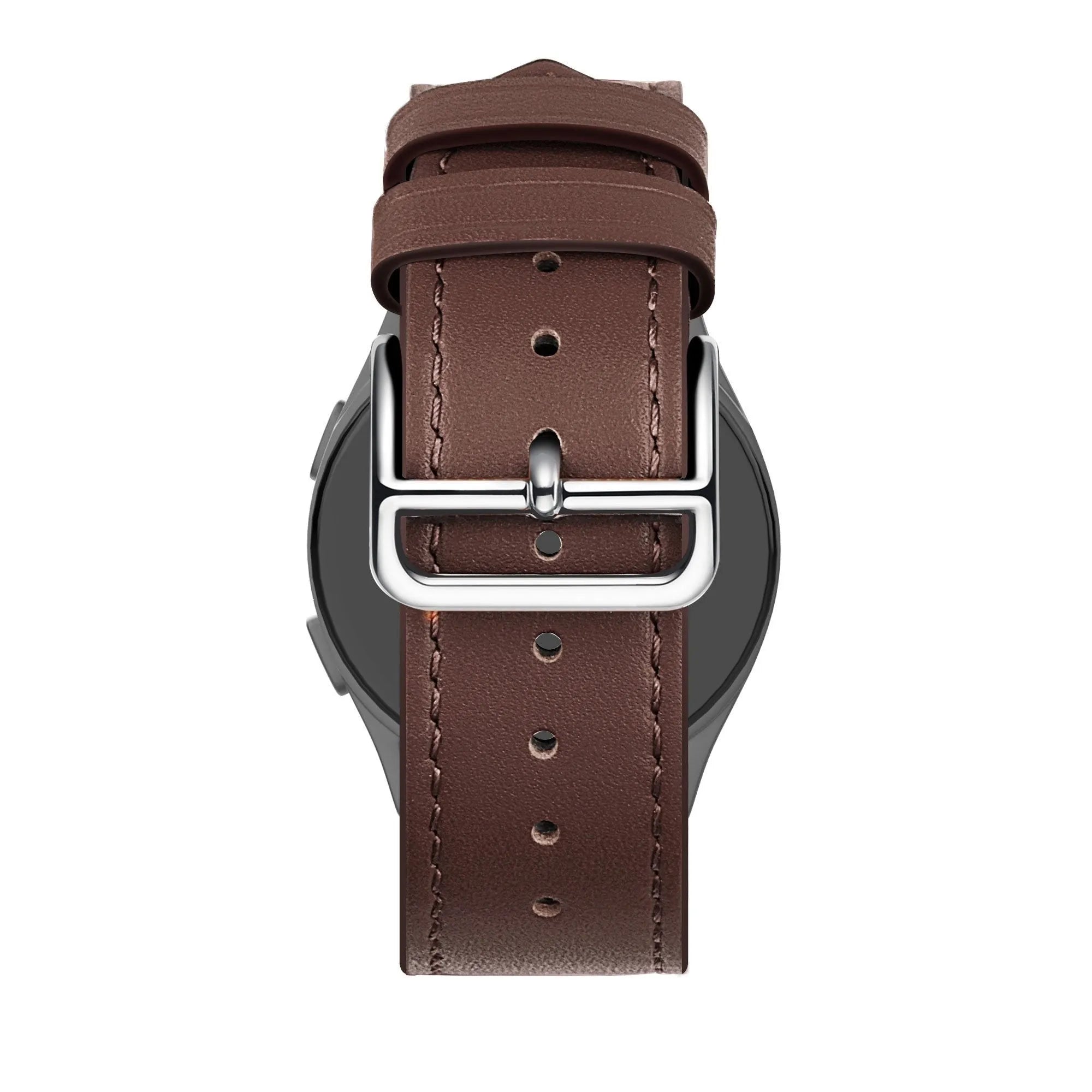 Bandz Bracelet cuir 'Deluxe' Amazfit Active 2 (brun)