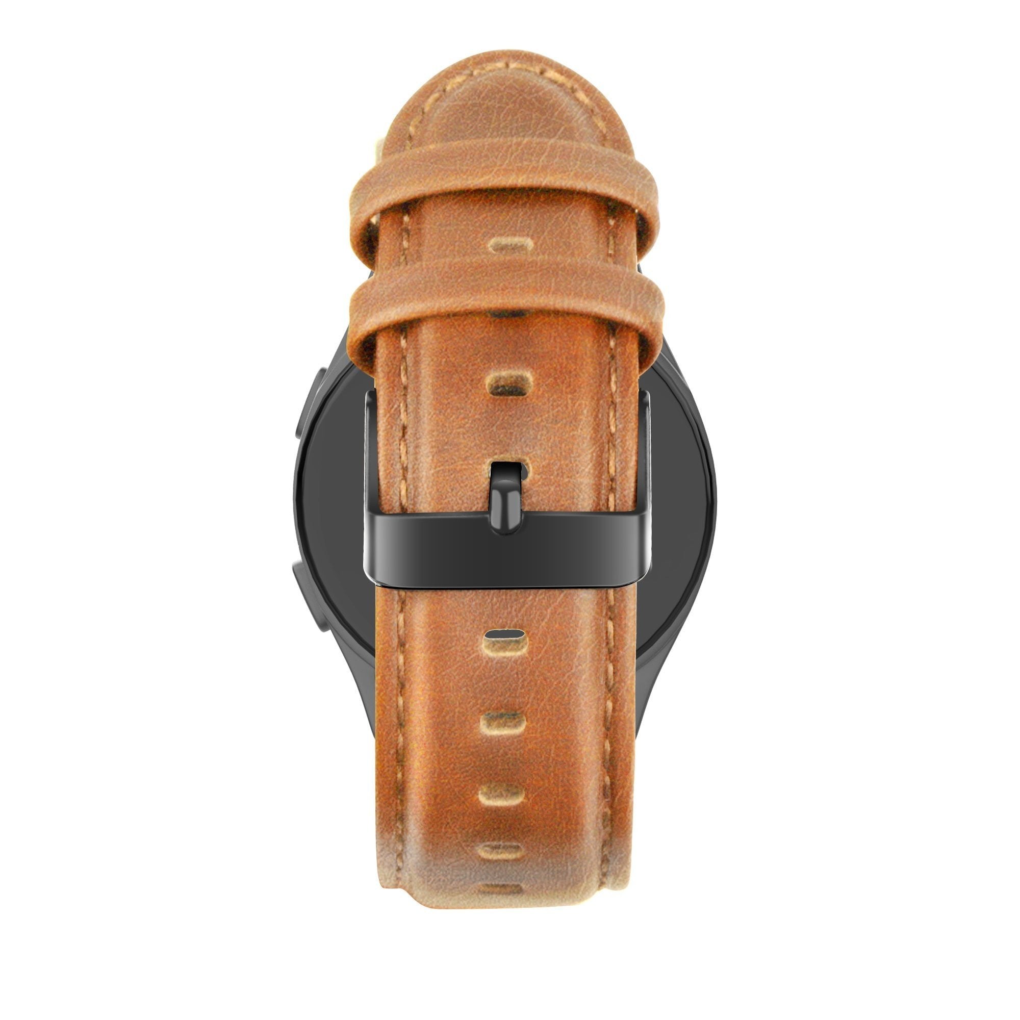 Bandz Bracelet cuir 'Classic' Huawei Watch GT 5 Pro 46mm (marron)