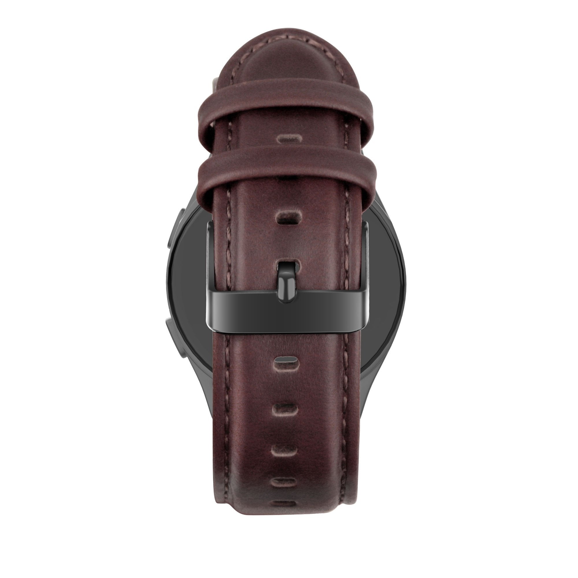 Bandz Bracelet cuir 'Classic' Huawei Watch GT 7 Pro (marron foncé)