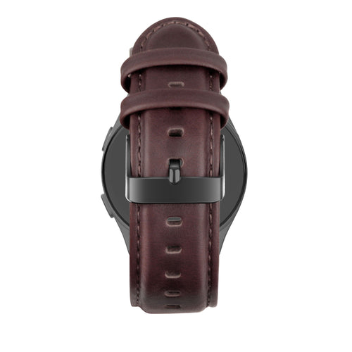 Bandz Bracelet cuir 'Classic' Huawei Watch Ultimate (marron foncé)