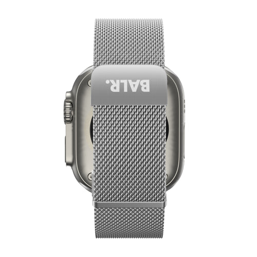 BALR Apple Watch Ultra Milanese Strap (Silver)