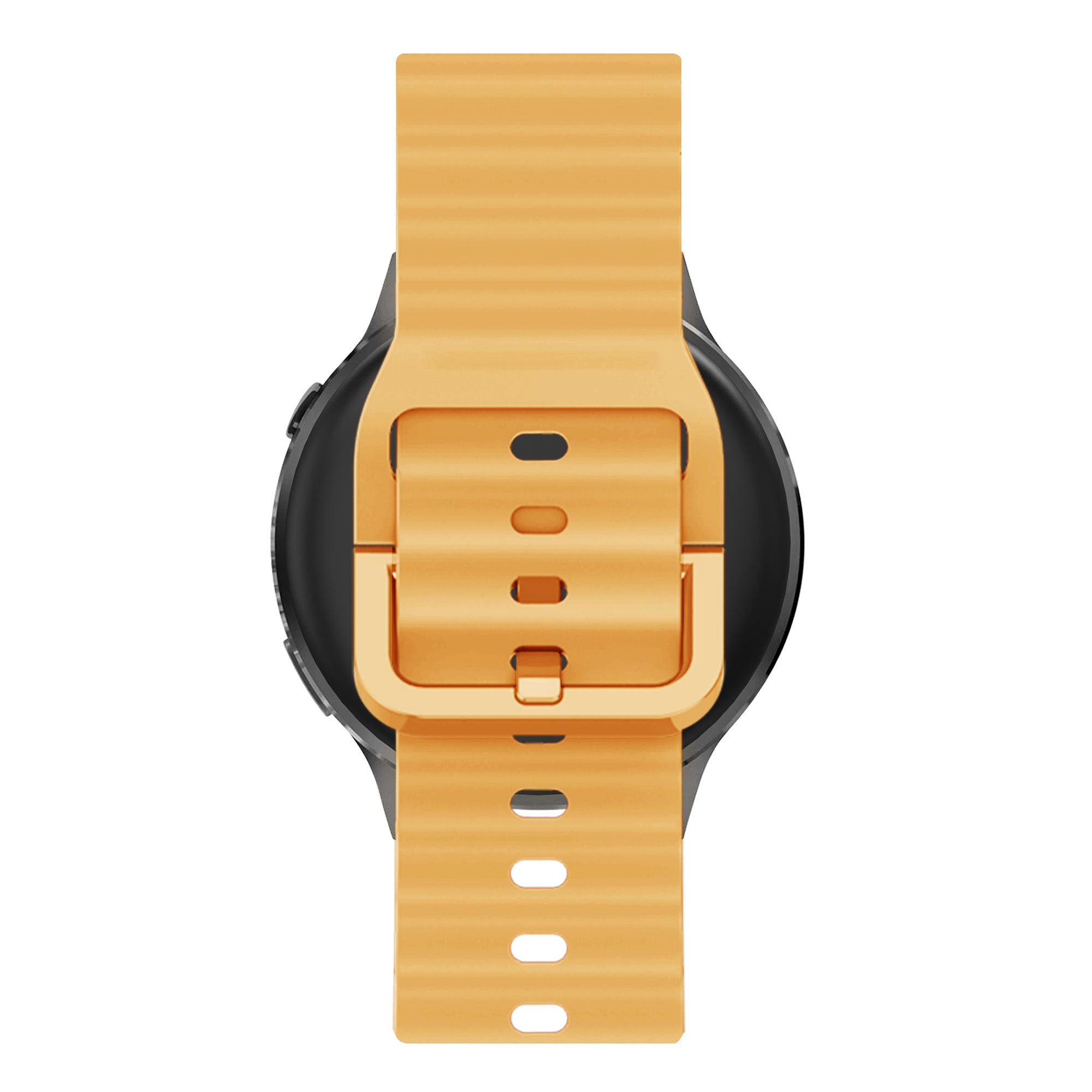 Bandz Bracelet silicone ondulé Garmin Bounce 2 (jaune foncé)