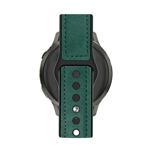 Bandz Bracelet cuir 'Hybrid' Garmin Forerunner 245 (vert)
