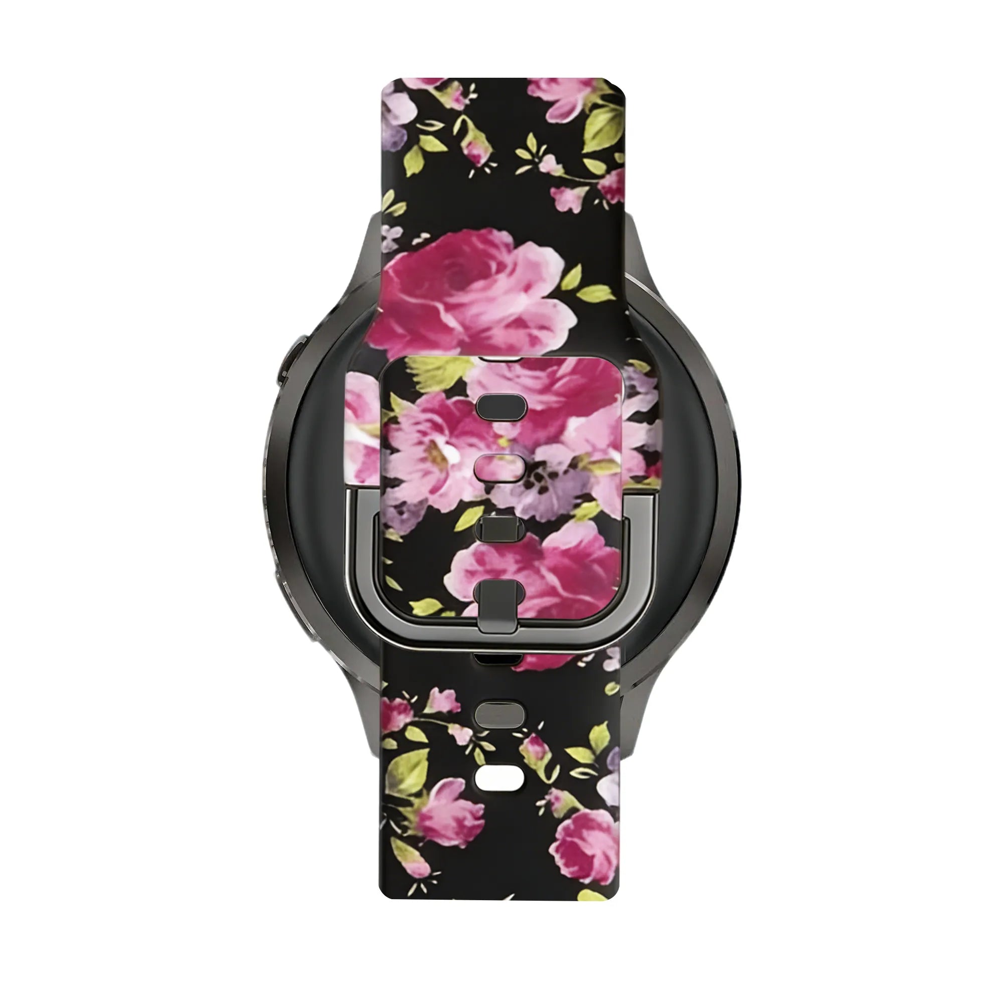Bandz Bracelet silicone 'Fleur rose' Garmin Vivoactive 6