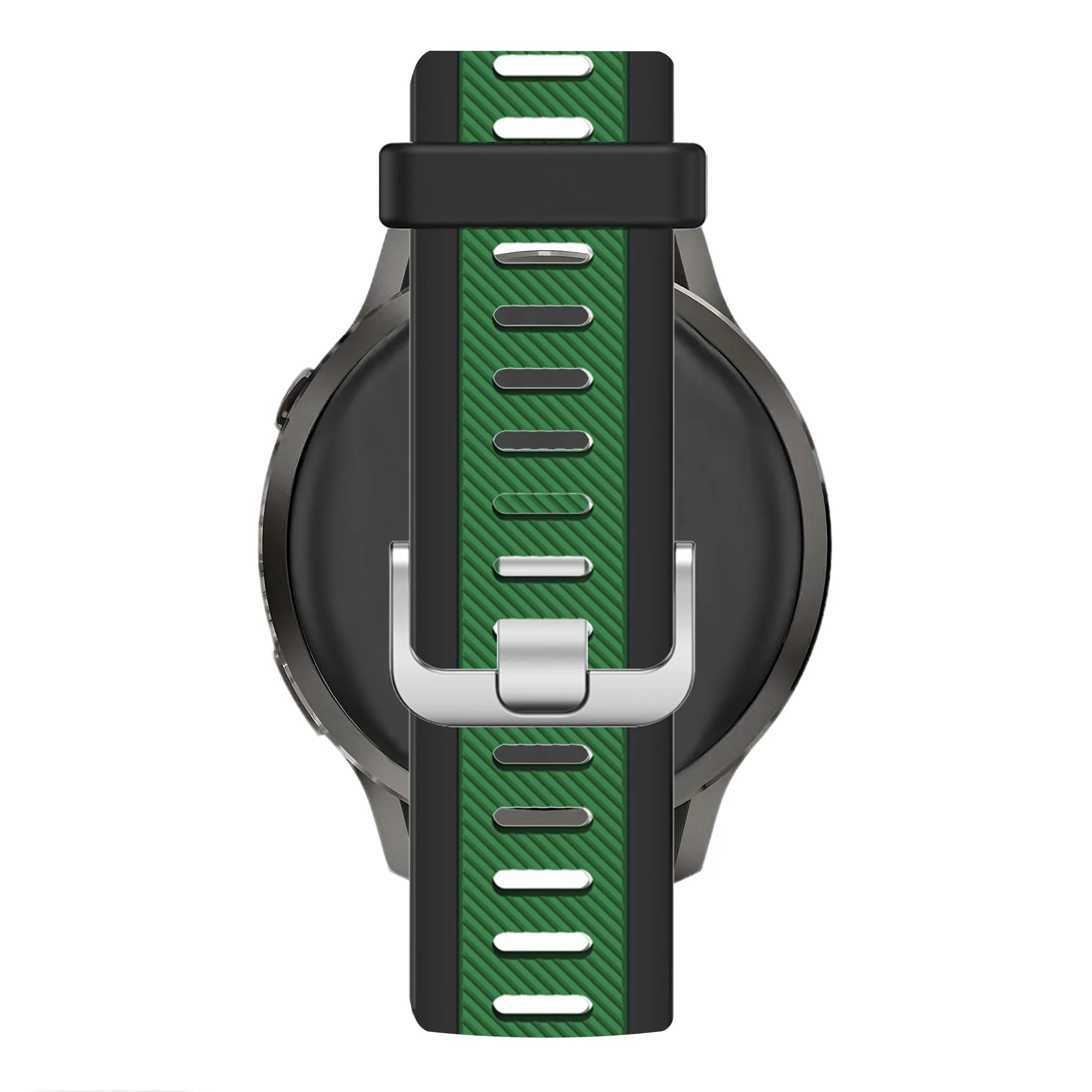 Bandz Bracelet dual sport avec boucle Garmin Vivomove HR (noir/vert)