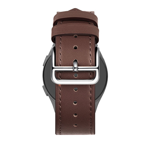 Bandz Bracelet cuir 'Deluxe' Huawei Watch GT 5 Pro 46mm (marron)