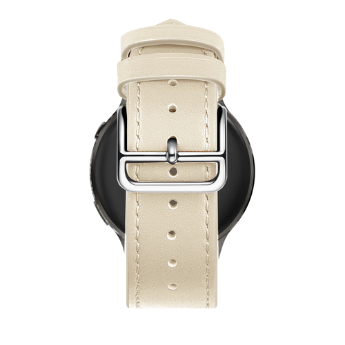 Bandz Bracelet cuir 'Deluxe' Garmin Venu 2s (beige)