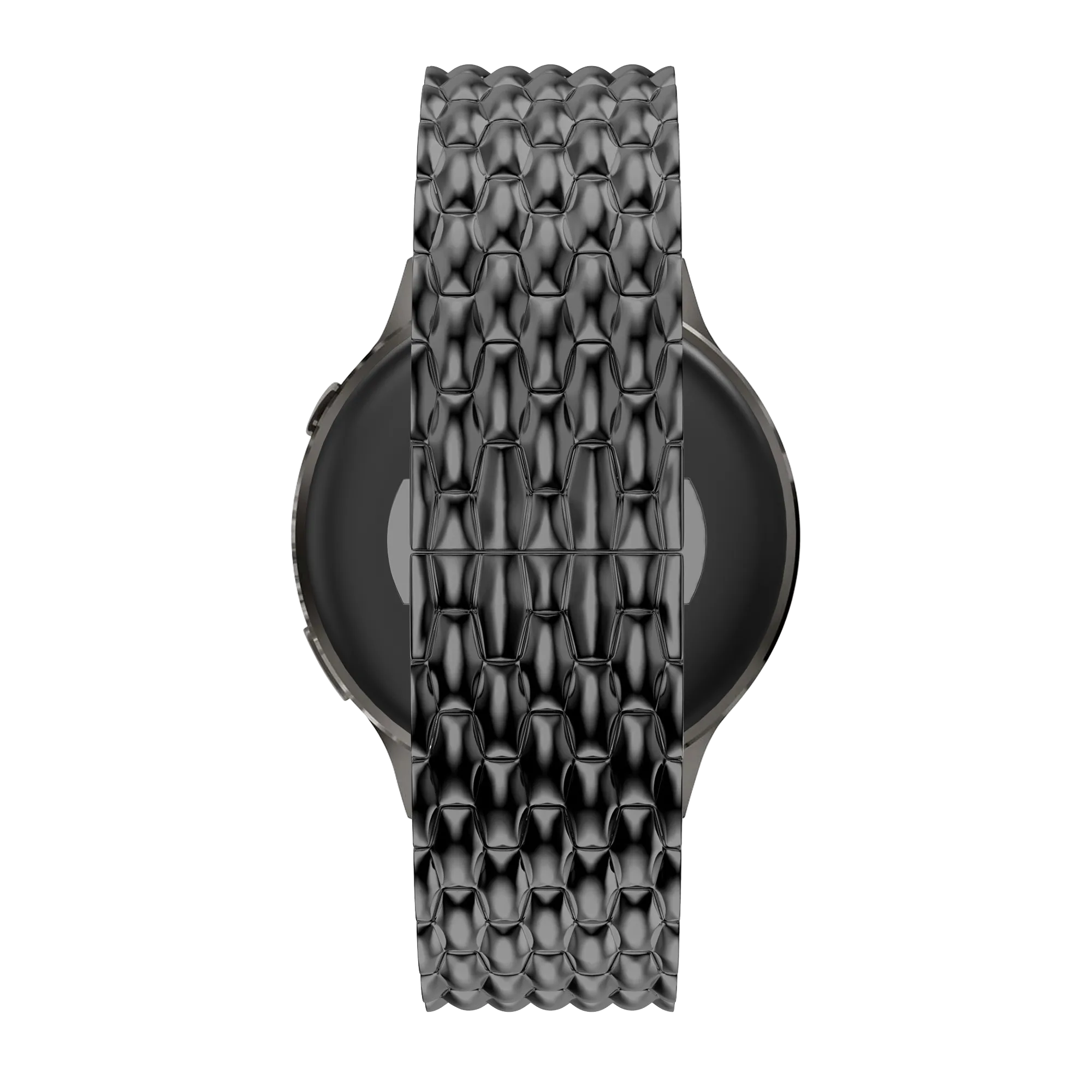Bandz Bracelet acier 'Dragon' Garmin Forerunner 170 (noir)