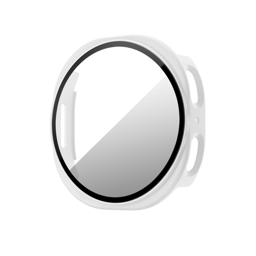 Bandz Coque PC avec verre Samsung Galaxy Watch 8 / 9 - 44mm (blanc)