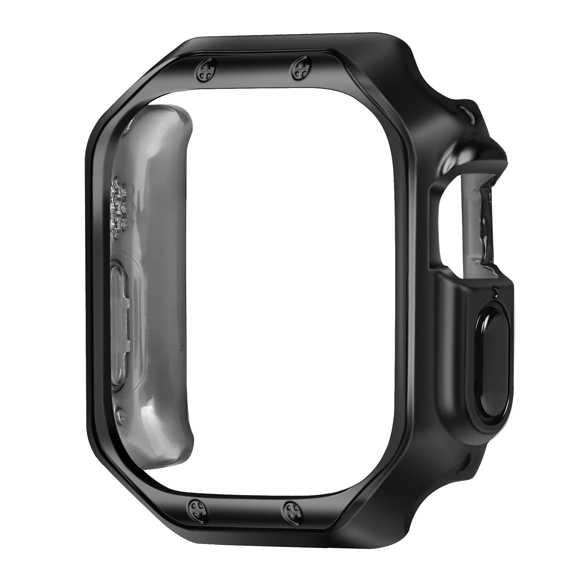 Bandz Coque TPU galvanisé Apple Watch Ultra - 49mm (noir)
