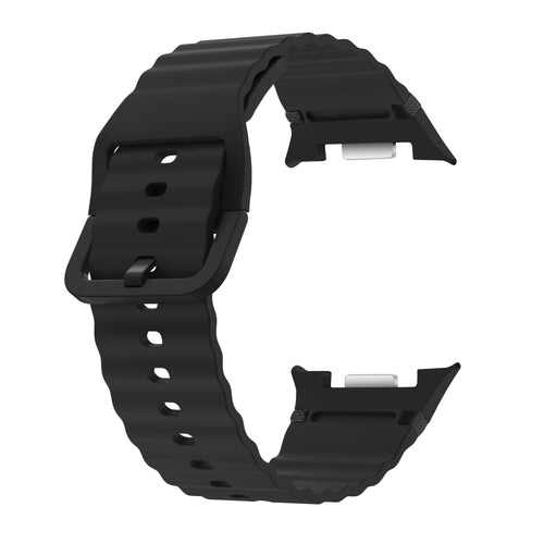 Bracelet silicone Wave Samsung Galaxy Watch 8 Classic (noir)